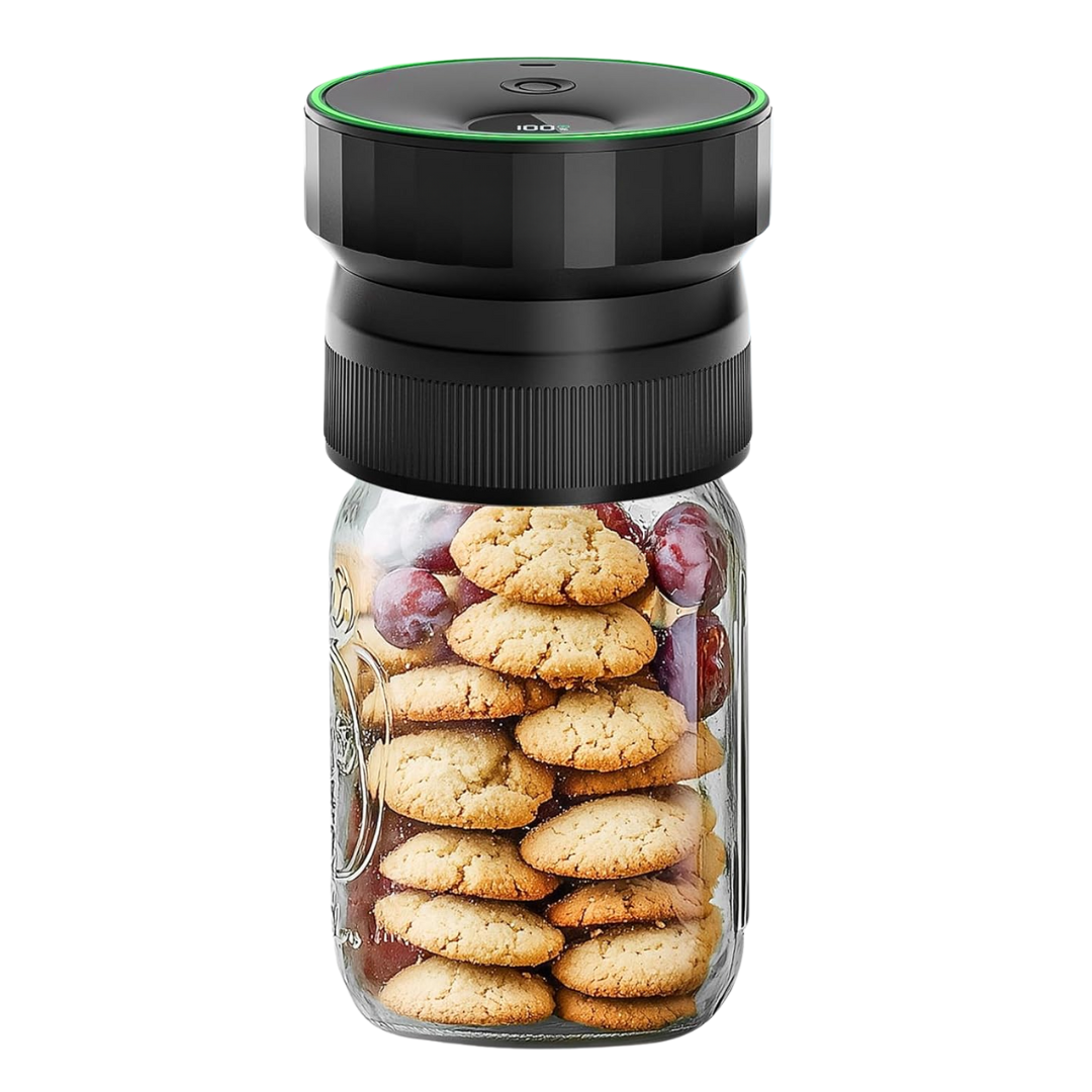 Electric Mason Jar Vacuum Sealer for Regular and Wide Mouth Jars