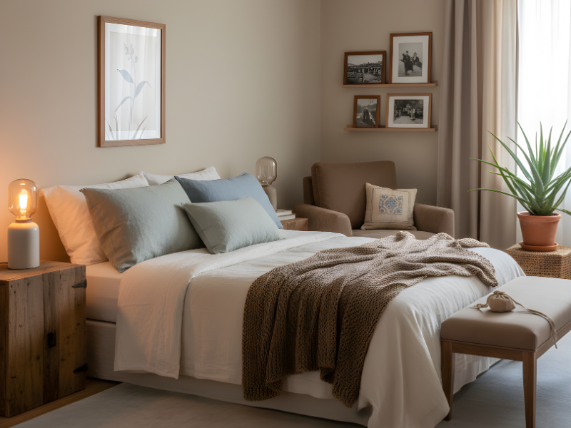 5 Tips to make your bedroom feel calm and cozy