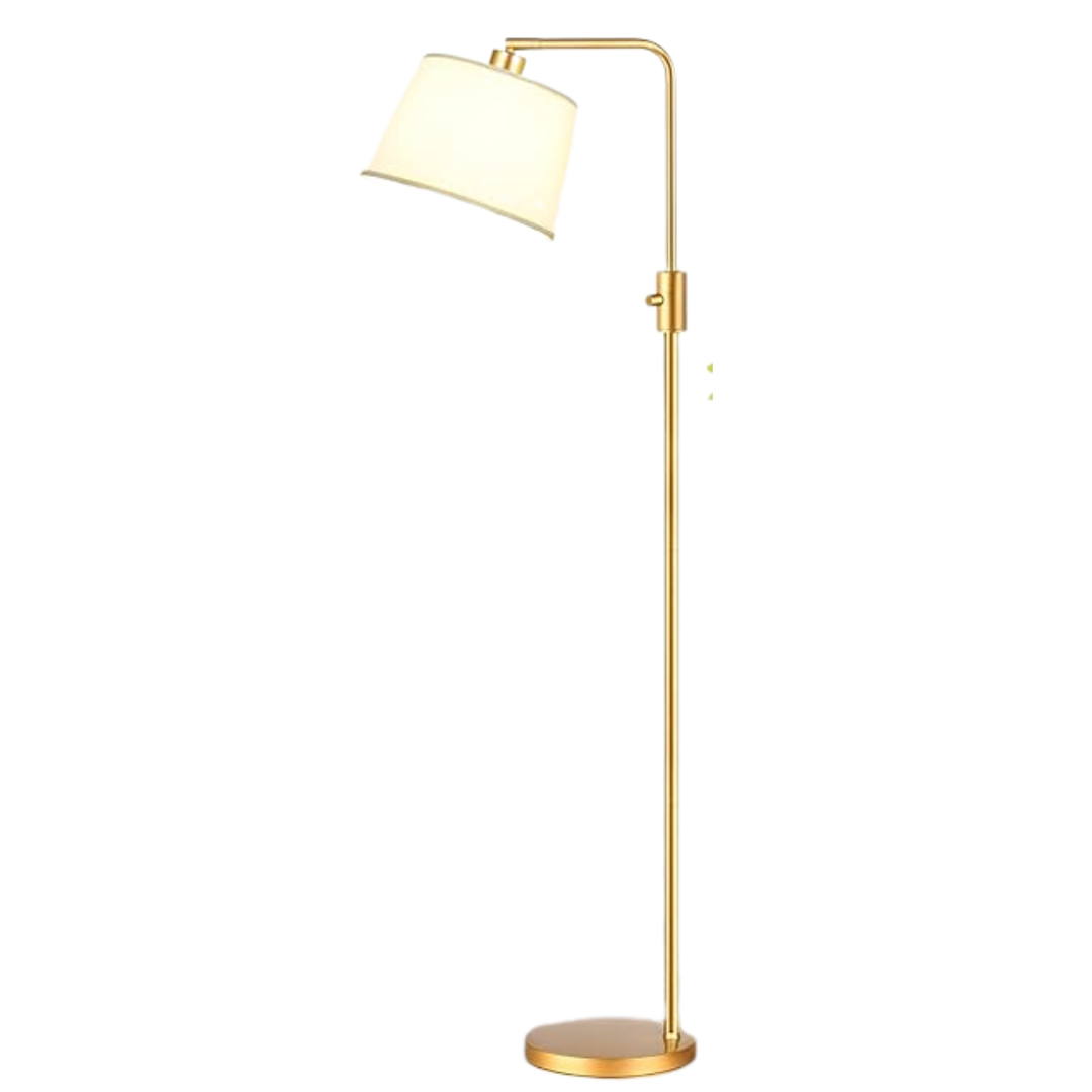 Dimmable Arc Floor Lamp with Different Shades, LED Bulb Included