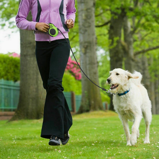 16FT Retractable Dog Leash - Heavy Duty Automatic Pet Leash with One-Touch Brake