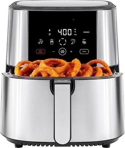 Digital 8 Quart Air Fryer with Touch Presets and Nonstick Basket