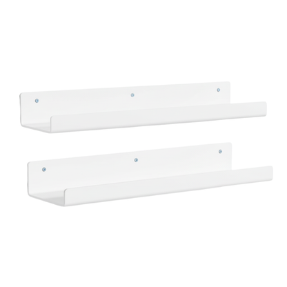 Acrylic Wall Shelves 15 Inch Floating Bathroom Organizer Set