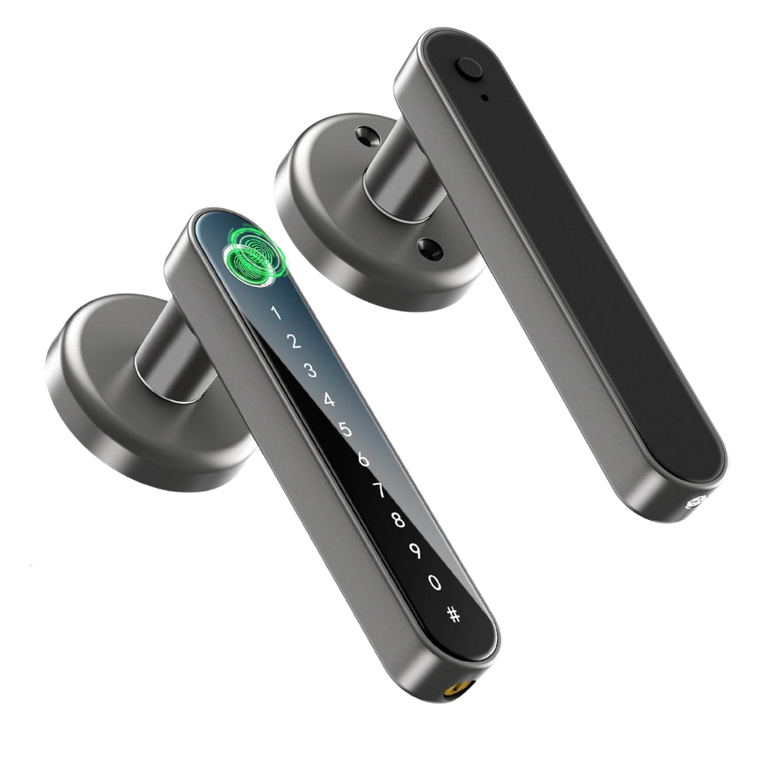 Biometric Smart Door Lock, Fingerprint PIN Key App Access, Auto-Lock