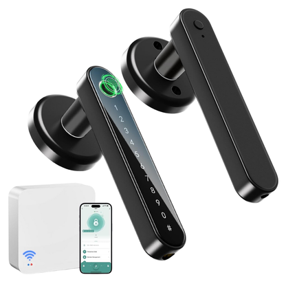 Biometric Smart Door Lock, Fingerprint PIN Key App Access, Auto-Lock