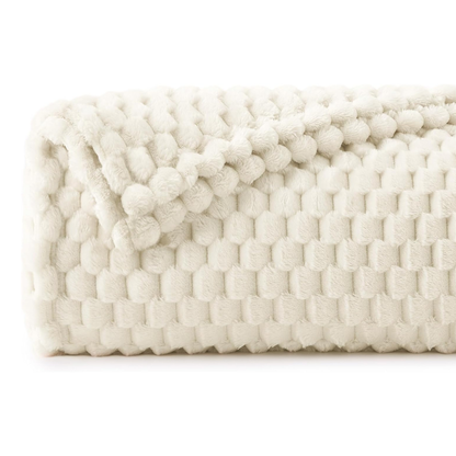 Soft Fleece Jacquard Blanket for Couch, Bed and Home Decor 3D Texture