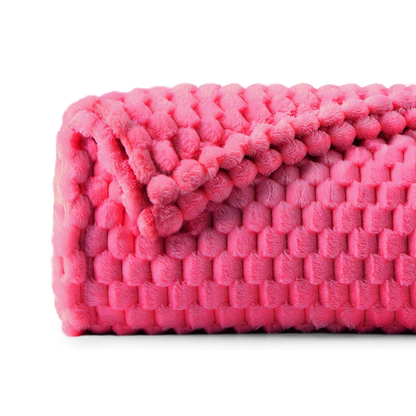 Soft Fleece Jacquard Blanket for Couch, Bed and Home Decor 3D Texture