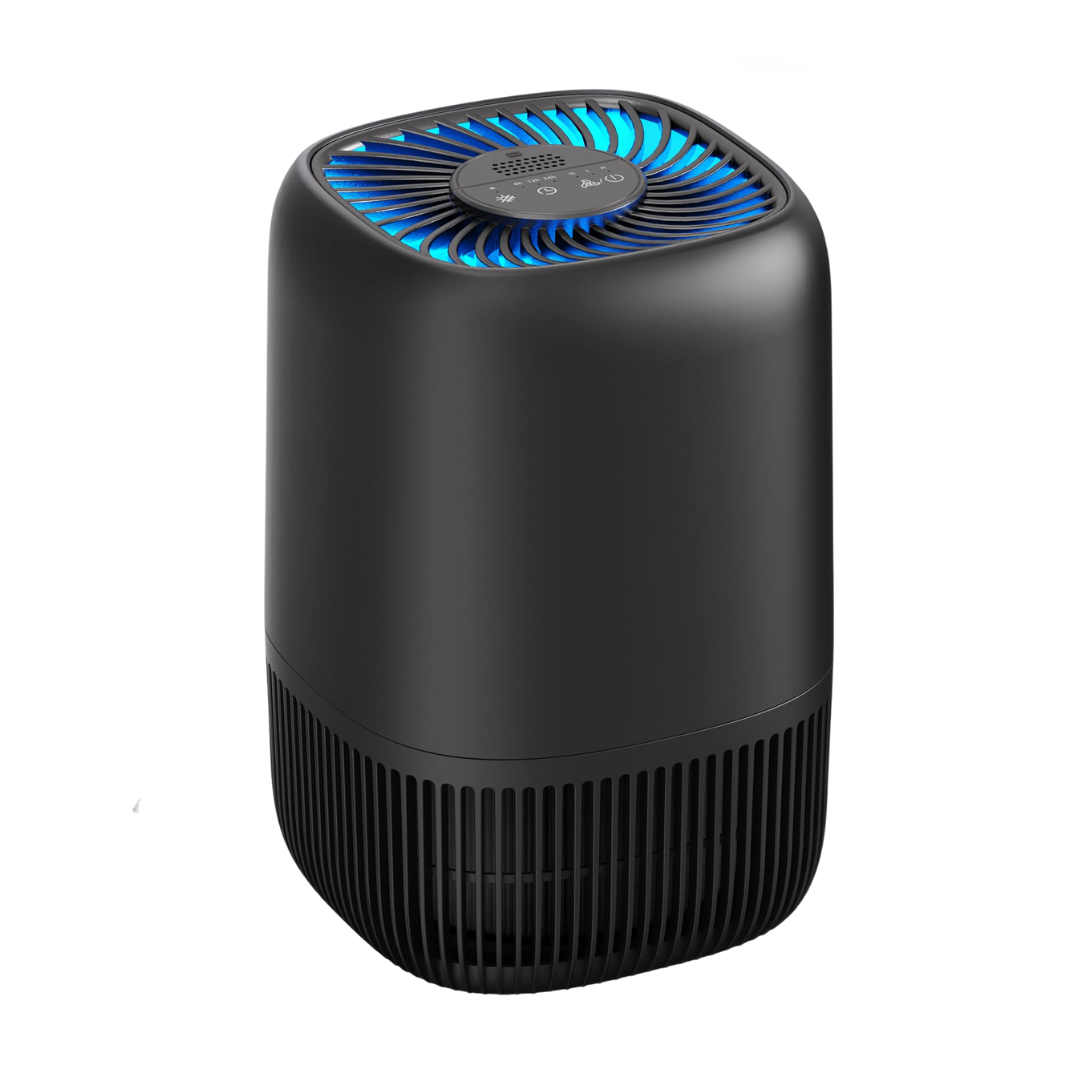 Compact Air Purifier with 360° Intake, Touch Panel and AC Power