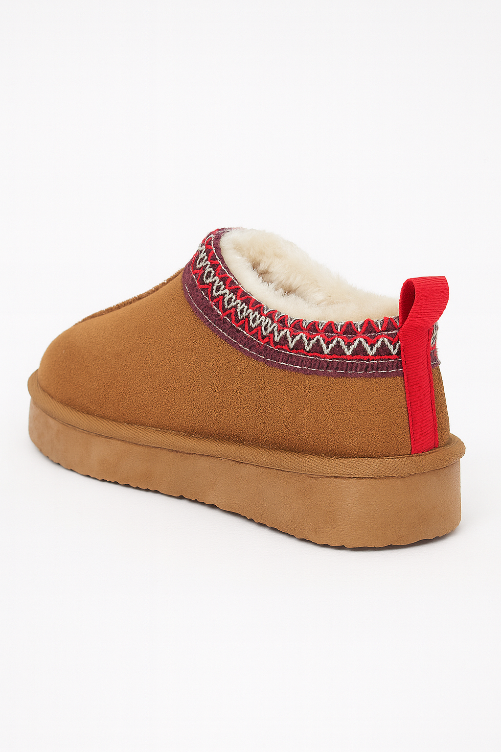 Dame støvler ruskind foret vinter slip-on design