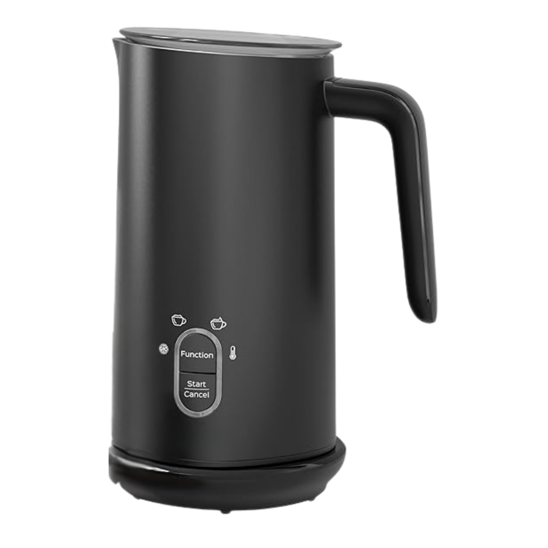 Electric Milk Frother with 4 Programs, Quiet Motor & Large Capacity