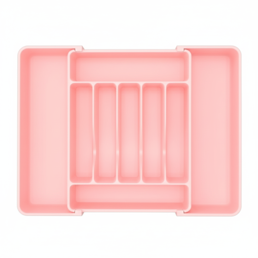 Expandable Silverware Drawer Organizer with 7 to 9 Compartments