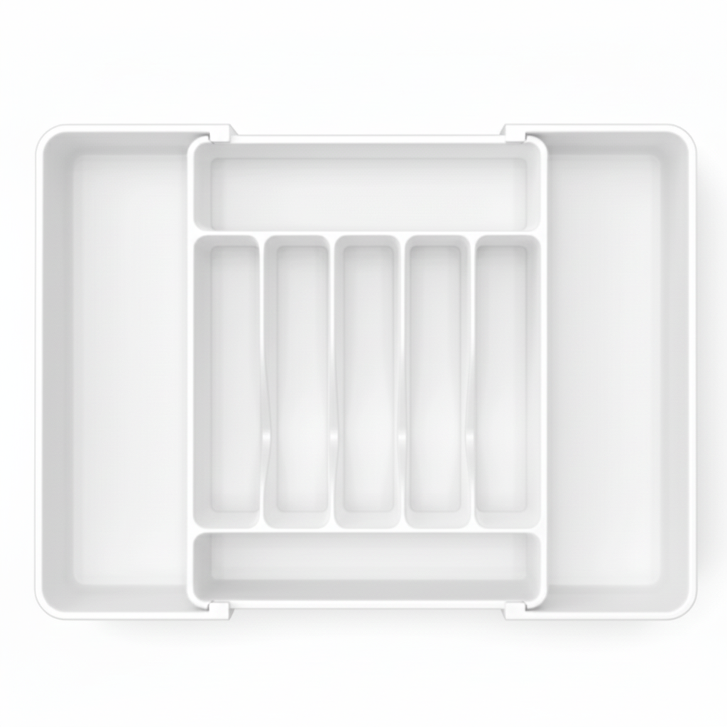 Expandable Silverware Drawer Organizer with 7 to 9 Compartments