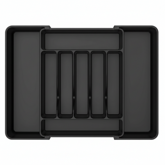 Expandable Silverware Drawer Organizer with 7 to 9 Compartments