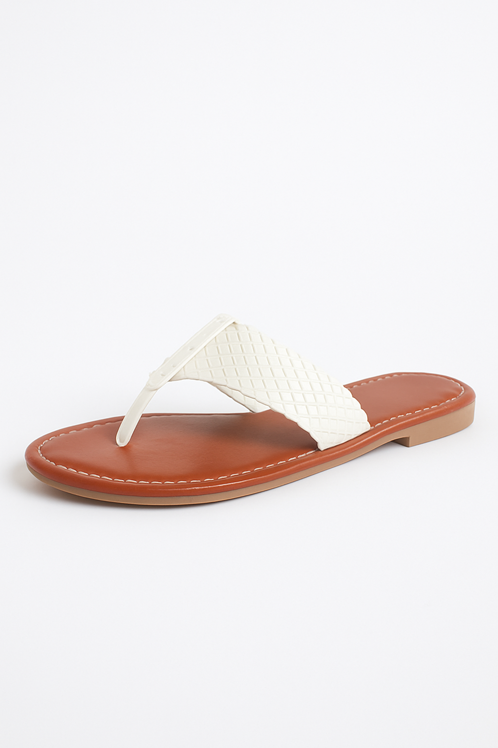 Flip flops PU læder flettet rem sommer sandaler til kvinder