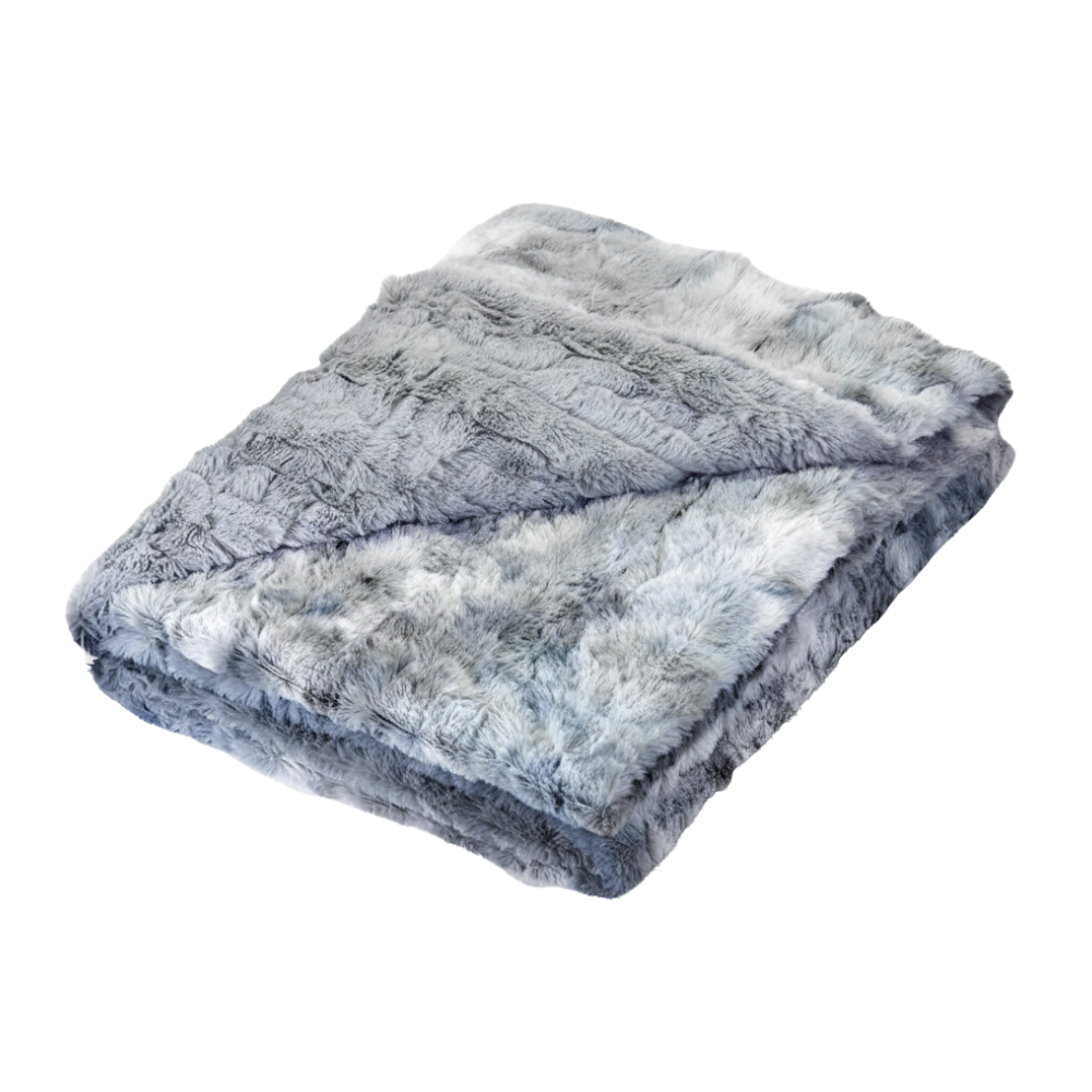 Faux Fur Throw Blanket for Couch and Bed Minky Plush Cozy Throw
