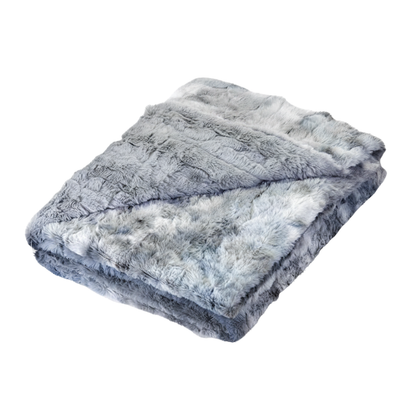 Faux Fur Throw Blanket for Couch and Bed Minky Plush Cozy Throw