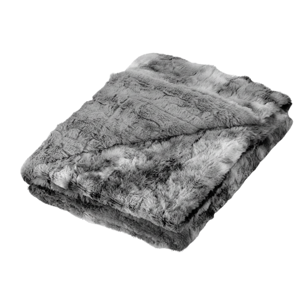 Faux Fur Throw Blanket for Couch and Bed Minky Plush Cozy Throw