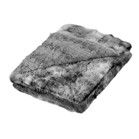 Faux Fur Throw Blanket for Couch and Bed Minky Plush Cozy Throw