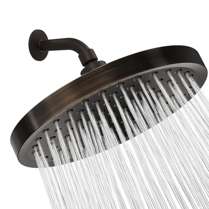 High Pressure Rainfall Shower Head Adjustable Swivel for Full Coverage