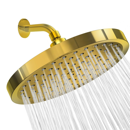 High Pressure Rainfall Shower Head Adjustable Swivel for Full Coverage