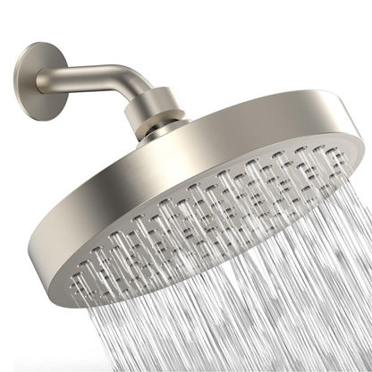 High Pressure Rainfall Shower Head Adjustable Swivel for Full Coverage