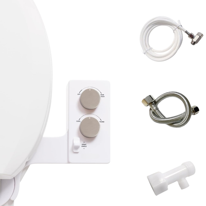 Non-Electric Bidet Toilet Seat Attachment, Adjustable Spray Control