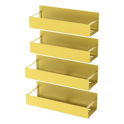 Magnetic 4-Tier Metal Spice Rack Organizer for Refrigerator