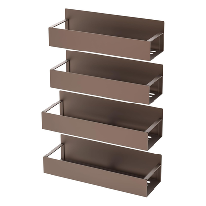 Magnetic 4-Tier Metal Spice Rack Organizer for Refrigerator