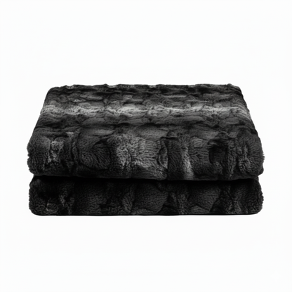 Faux Fur Throw Blanket for Couch and Bed Minky Plush Cozy Throw