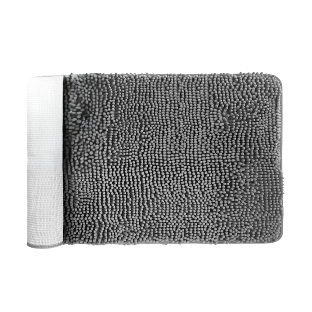 High Pile Chenille Bath Mat Quick Dry Microfiber with TPR Backing