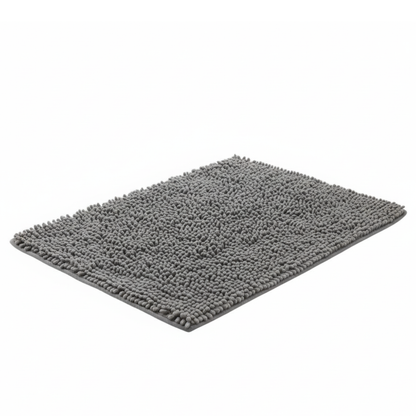 High Pile Chenille Bath Mat Quick Dry Microfiber with TPR Backing