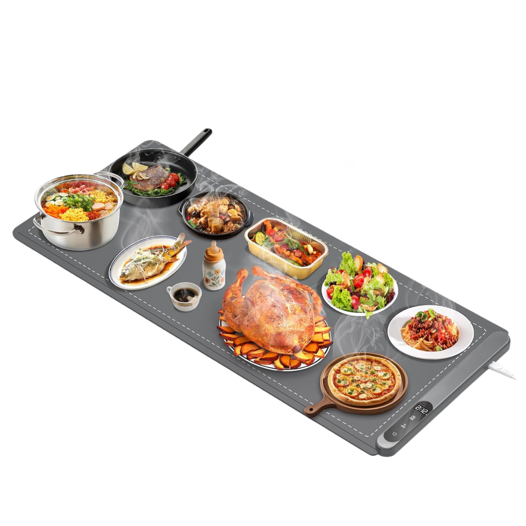 Graphene Food Warming Tray 36x16 Inch with Adjustable Temperature