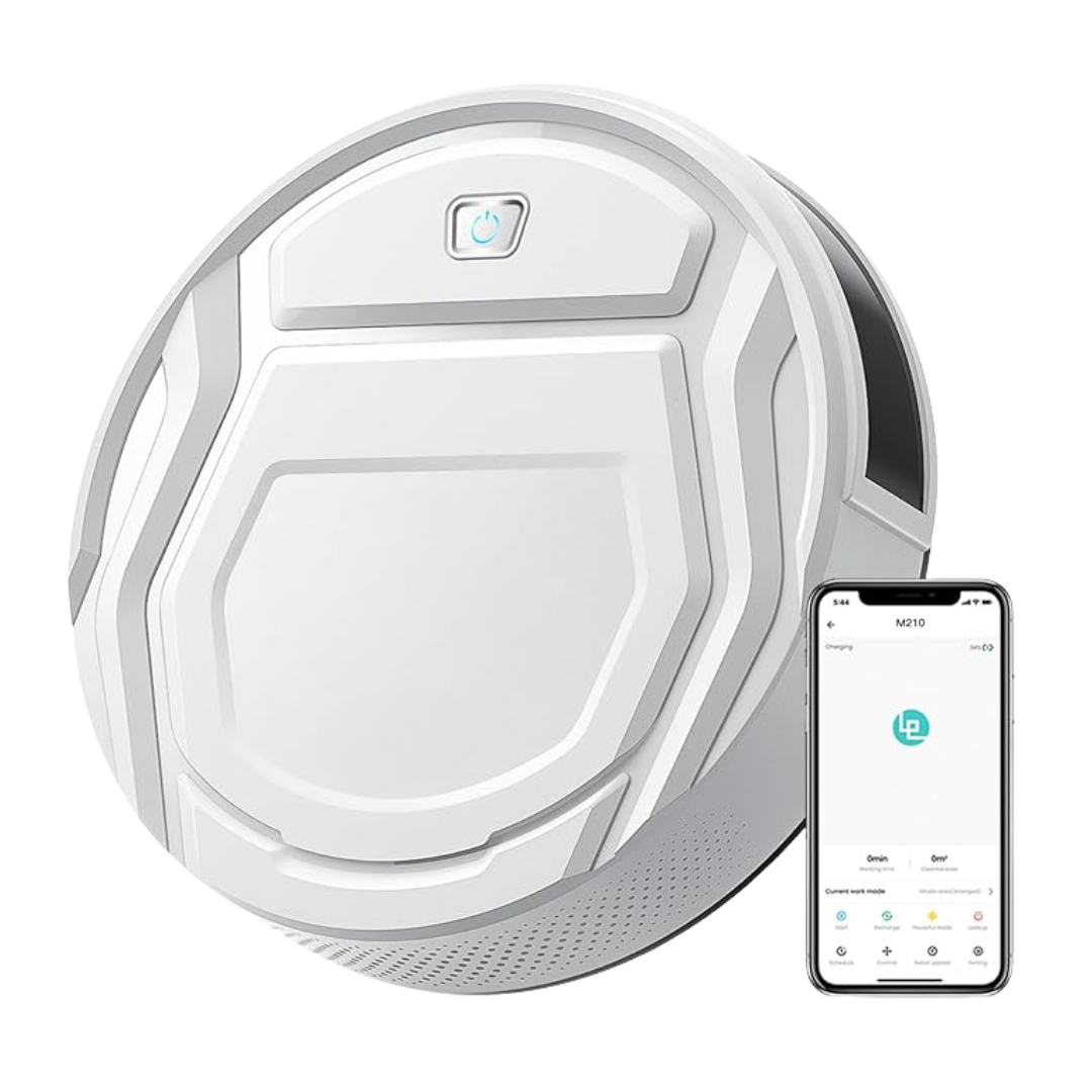Robot Vacuum Cleaner, Dual-Layer Filter and 6 Multiple Modes