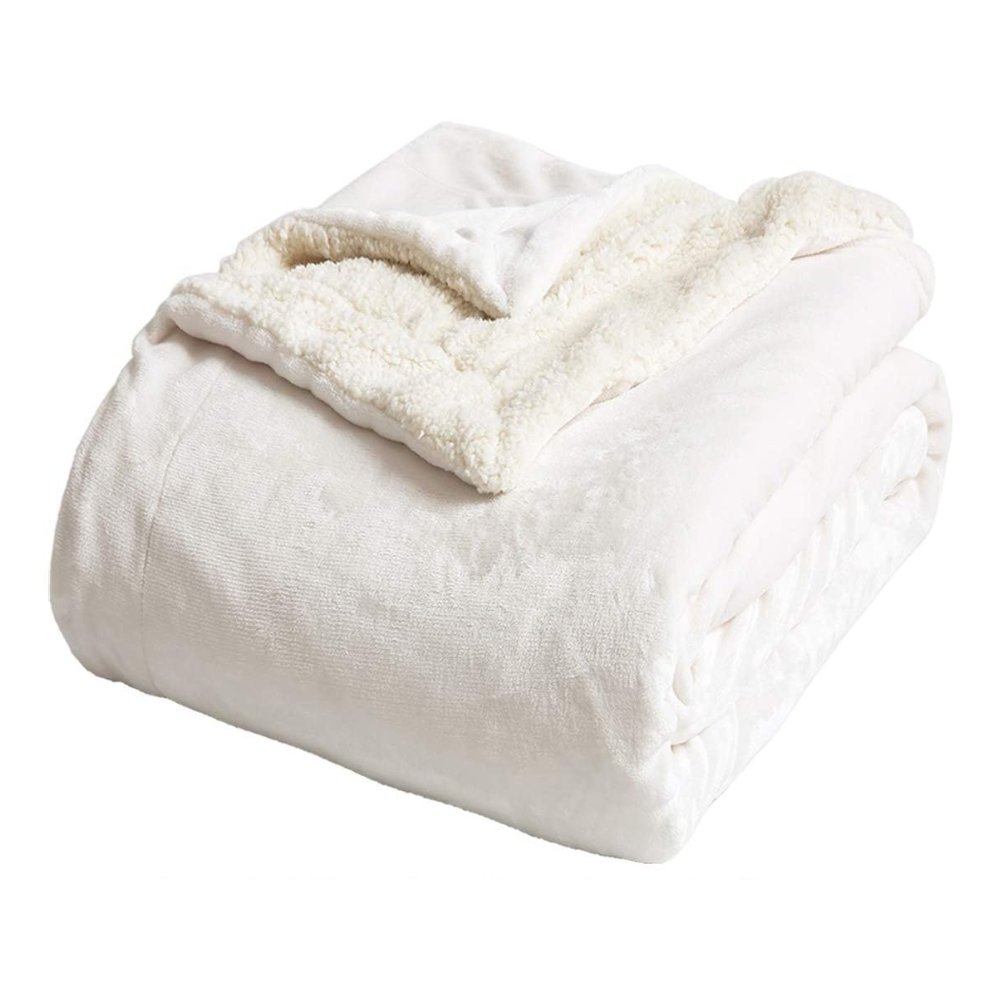 Sherpa Fleece Blanket – Soft Microfiber for Beds and Couches