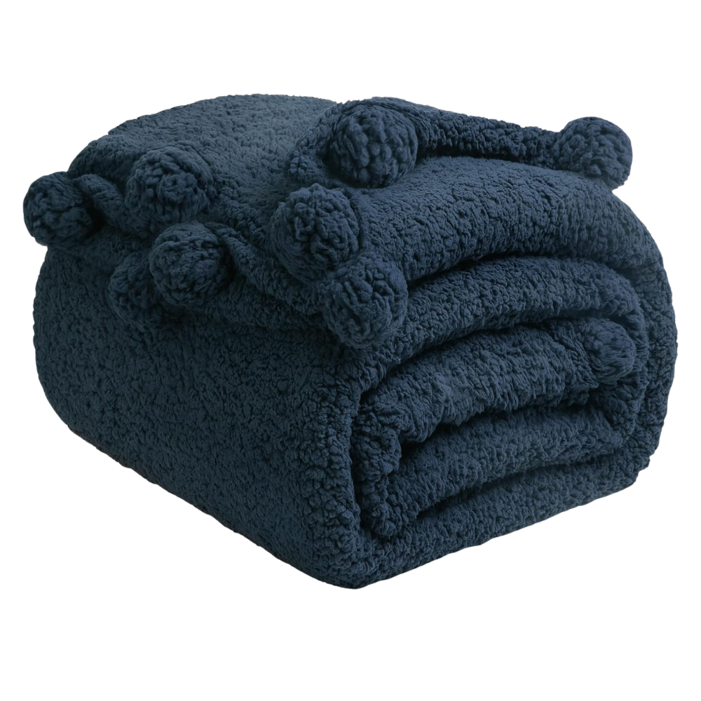 Sherpa Fleece Blanket – Soft Microfiber for Beds and Couches