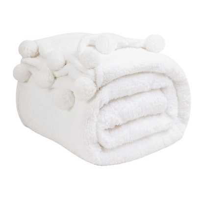 Sherpa Fleece Blanket – Soft Microfiber for Beds and Couches