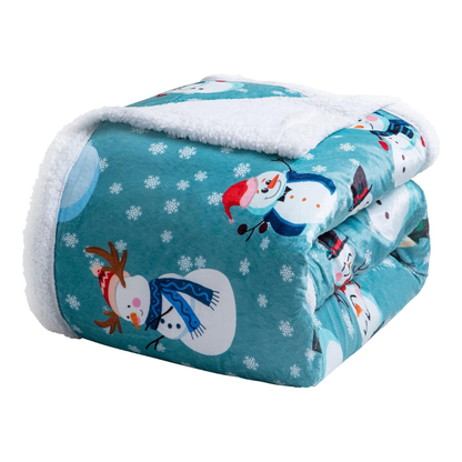 Sherpa Fleece Blanket – Soft Microfiber for Beds and Couches
