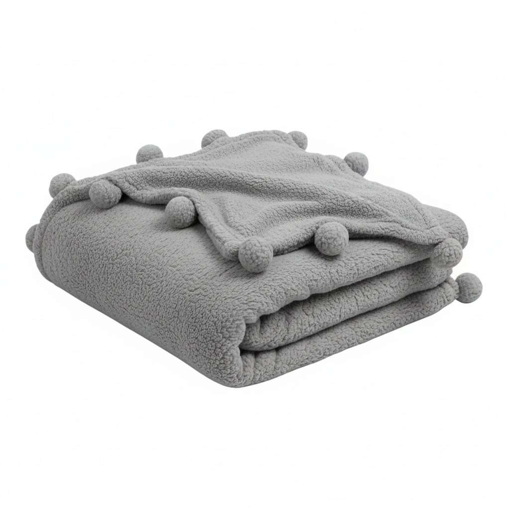 Sherpa Fleece Blanket – Soft Microfiber for Beds and Couches