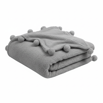 Sherpa Fleece Blanket – Soft Microfiber for Beds and Couches