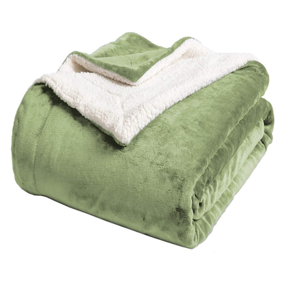 Sherpa Fleece Blanket – Soft Microfiber for Beds and Couches