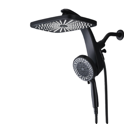 Square Rainfall Shower System with 10 Mode Handheld, 2.5 GPM