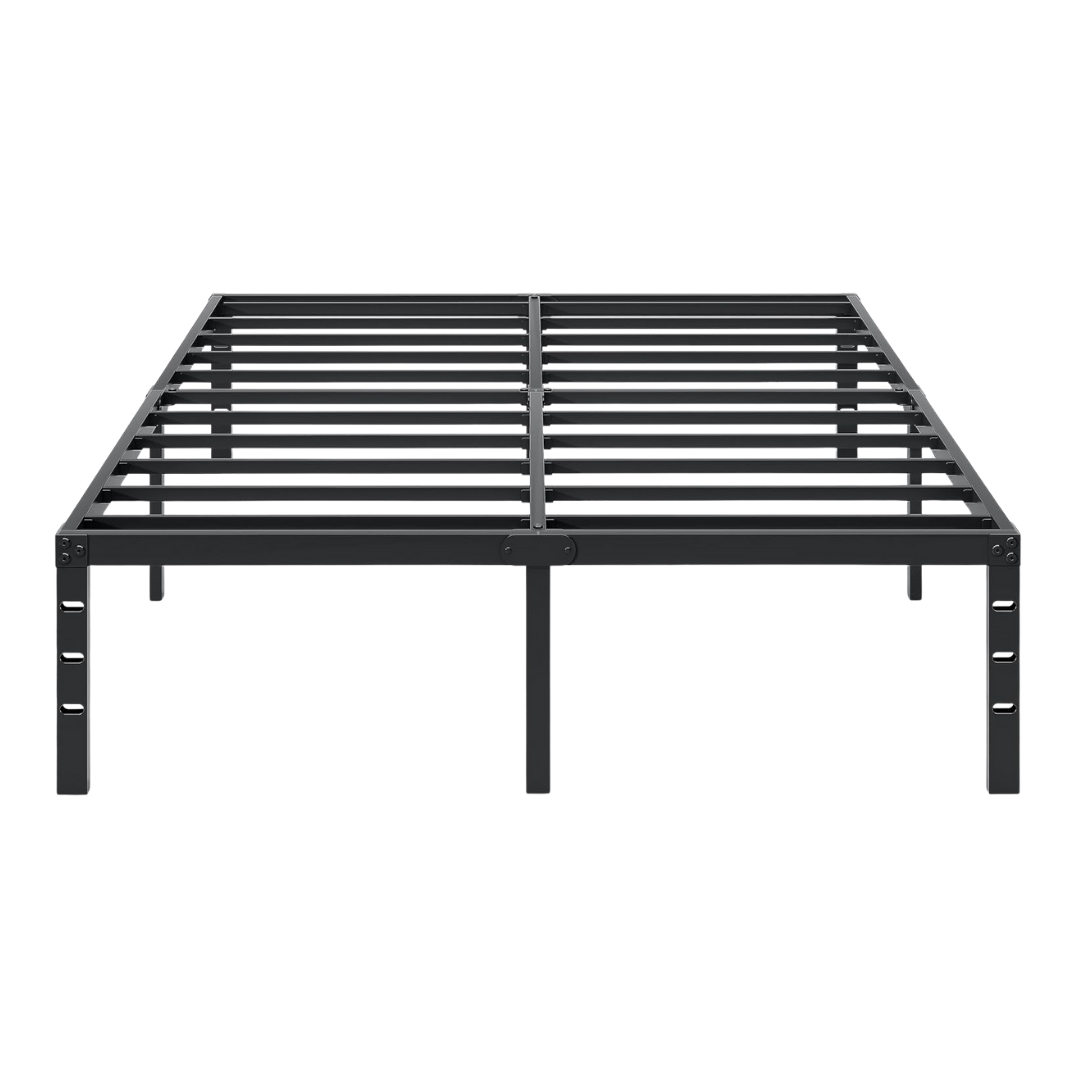 Steel Platform Bed Frame 18-Inch High with Underbed Storage Space