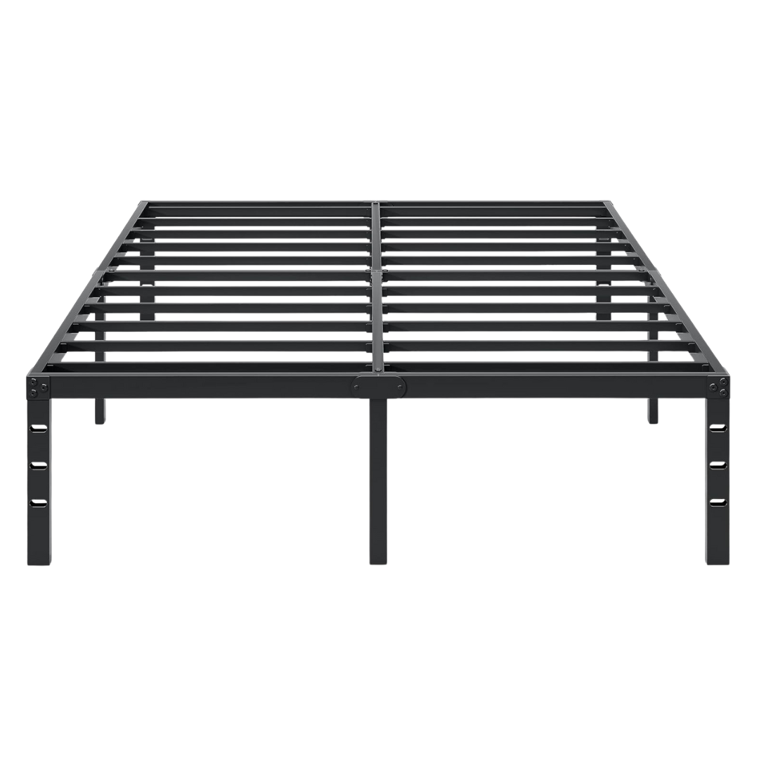 Steel Platform Bed Frame 18-Inch High with Underbed Storage Space