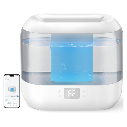 Smart 4L Ultrasonic Humidifier with App, Voice Control & Nightlight