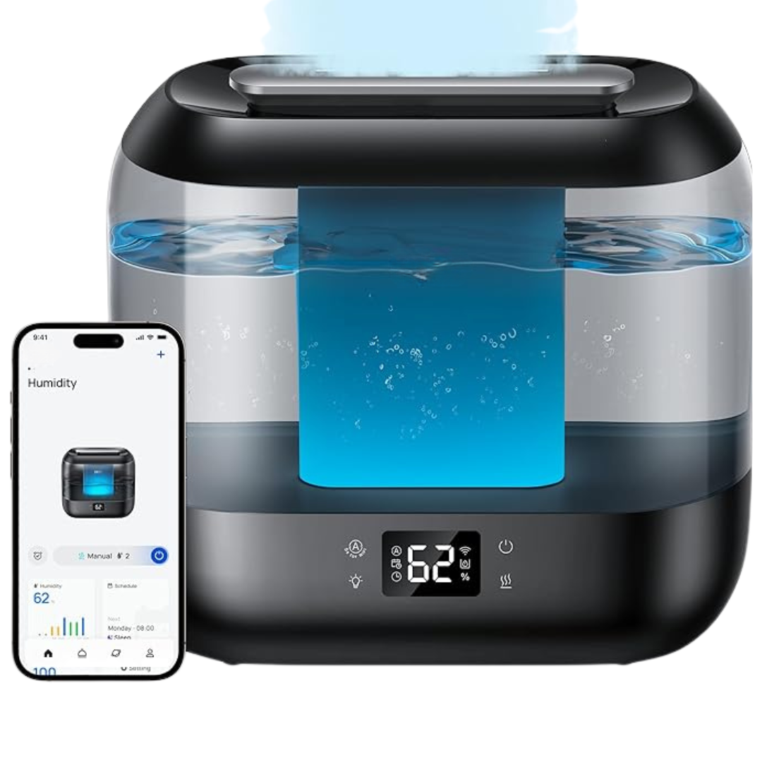 Smart 4L Ultrasonic Humidifier with App, Voice Control & Nightlight
