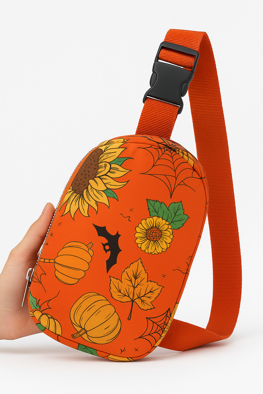 Taske crossbody PU efterår Halloween-print justerbar rem