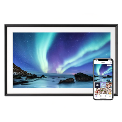 WiFi Digital Photo Frame with IPS Touch Display and App Sharing, 32GB
