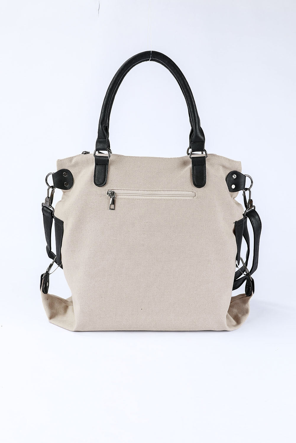 Tote bag beige canvas stjerne design bomuld polyester hverdag