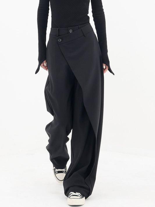 Aimee | Asymmetriske bukser med lagdelte ben - Kim Mode KBH