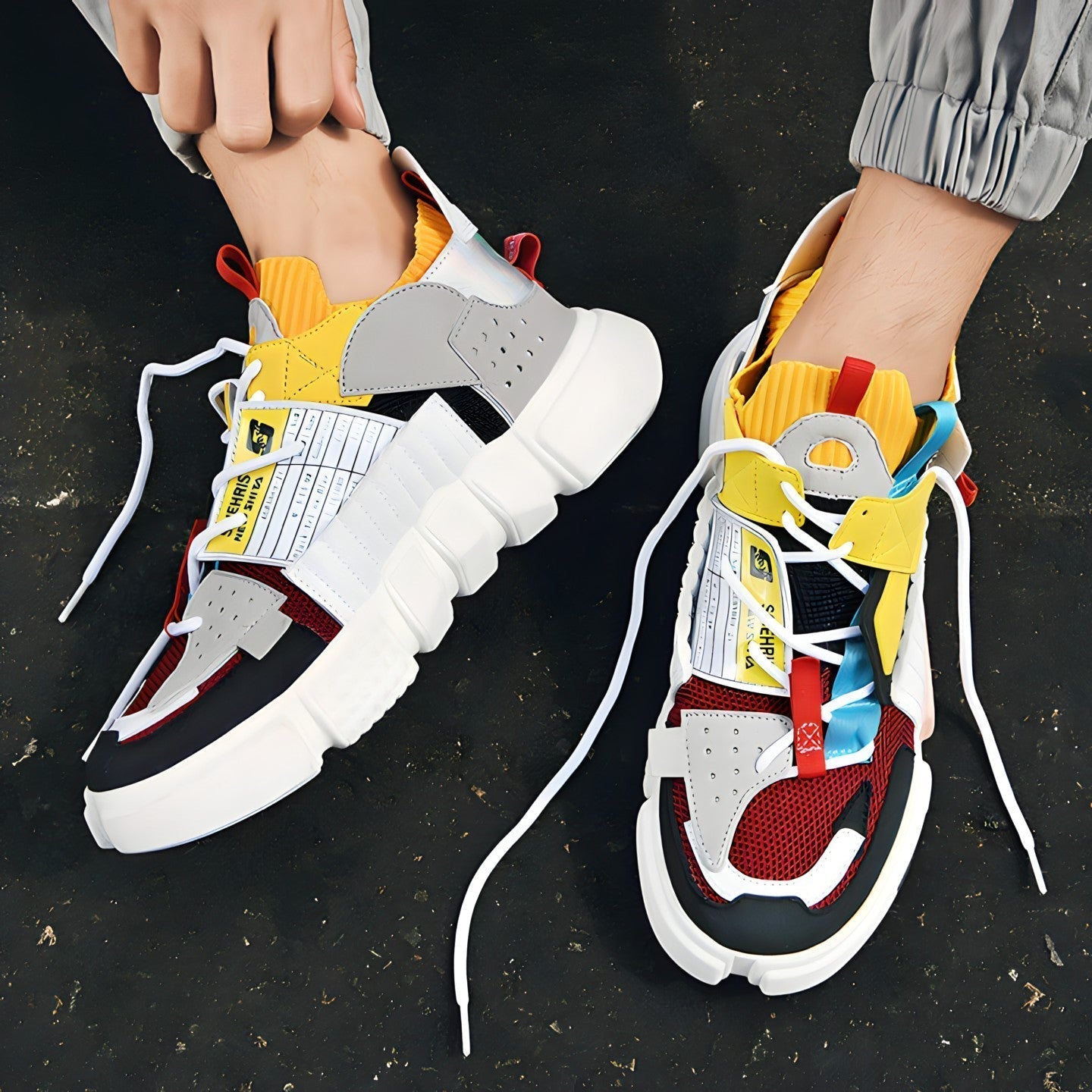 Caden | Farverige streetwear-sneakers - Kim Mode KBH