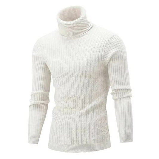 Elegant Klassisk Rullekrave Sweater til Mænd - Modetøj - Kim Mode KBH